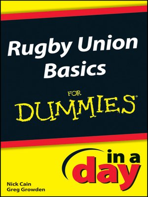 cover image of Rugby Union Basics In a Day For Dummies